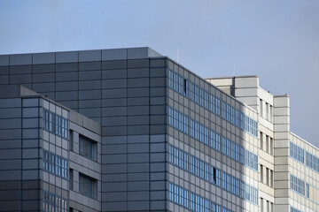 Fototapeta premium Low angle view of a modern office building in Berlin