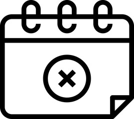 calendar blocked icon