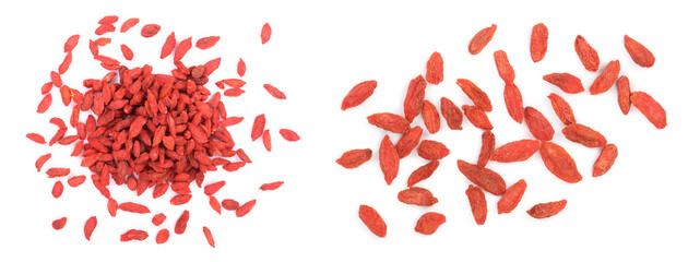 Dried goji berries Isolated on white background