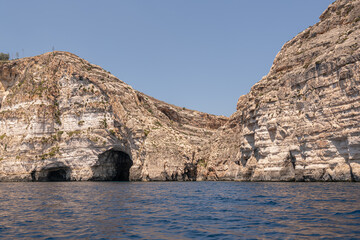 Fototapeta na wymiar Blue Grotto, Malta- August 2022
