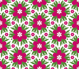 Multi colored floral Seamless pattern. Texture for wrapping paper, fabrics, decor.