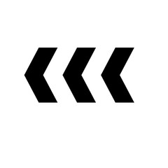 Arrow chevron symbol. Black arrows symbols set.  Warning striped arrow