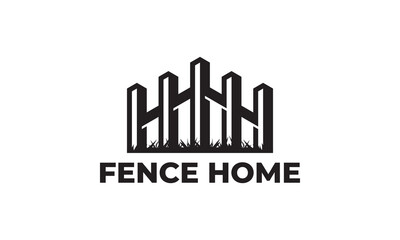 fence simple logo creative symbol icon design