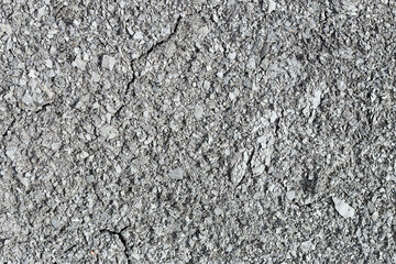 close-up on small granules of earth with deep cracks