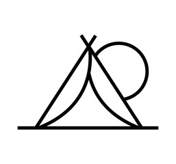 camping tent icon