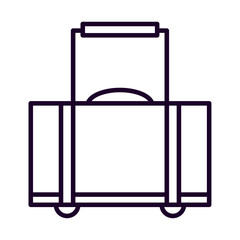 suitcase icon isolated