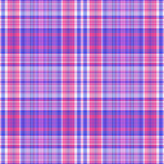 Nautical gingham in coastal beach house check fabric tile. Seamless red blue white sailor flannel textile tartan repeat swatch.