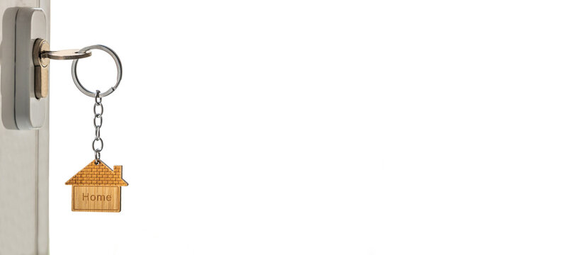 key fob in the door lock