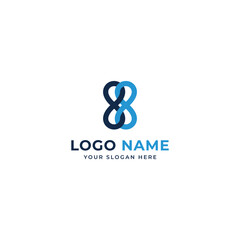 Fototapeta premium number 88 simple logo design template vector stock