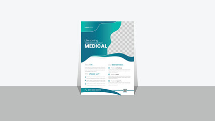 Medical  Flyer, clinic Flyer Template, Abstract Shape’s, Colorful Concepts, layout Design, Vector Design, Graphic Elements, health, Company Flyer, Unique Design, Leaflets, Graphic Design, Advertising,