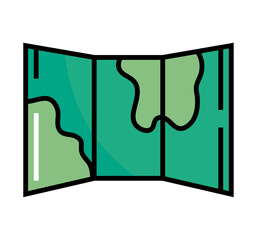 folded map icon