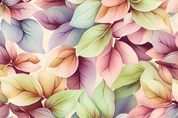 background patterns of petals, watercolor style AI Generated