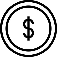 Obraz premium coin icon