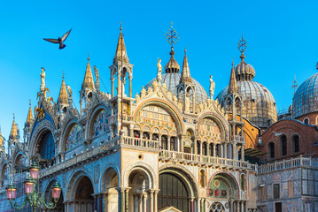 Piazza San Marco in Venice. View of St Mark's Basilica