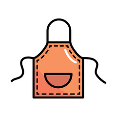 apron icon isolated