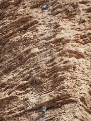 Escalando en los Mallos de Riglos