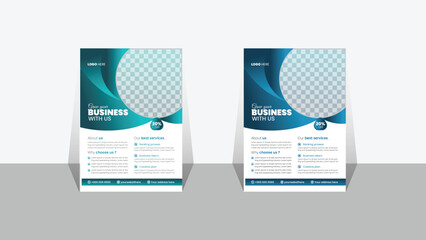 Business Flyer, Corporate Flyer Template, Abstract Shape&rsquo;s, Colorful Concepts, layout Design, Vector Design, Graphic Elements, IT Company Flyer, Unique Design, Leaflets, Graphic Design, Advertising,