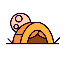 camping tent icon