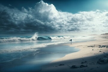 Sufers Beach. Generative ai. 