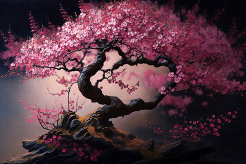 cherry blossom generative art