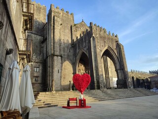 Fachada de la Catedral de Tui, Galicia