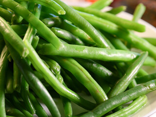 Steamed green Beans