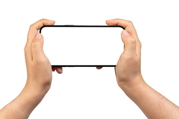 Close up of smartphone in hand