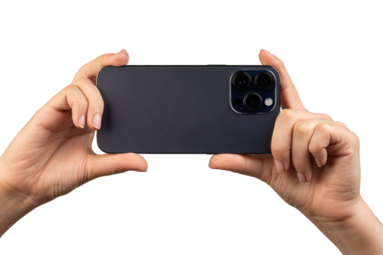 Recording with smartphone back view