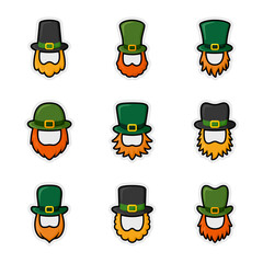 Collections of  Leprechaun sticker decals
