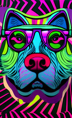 Dog with Sunglasses created
with Generative Al technology