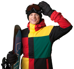 Male snowboarder