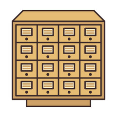 vintage card catalog archive -icon