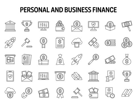 Collection of design elements for Personal and Business Finance