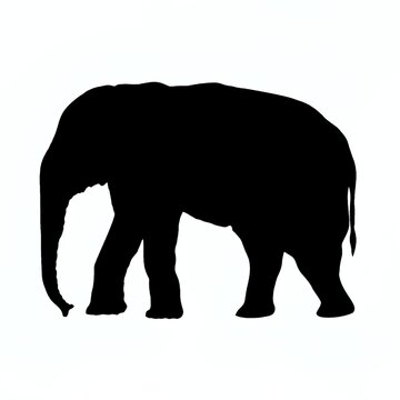silhouette logo of elephant