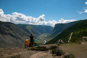 mountain bike on the mountain