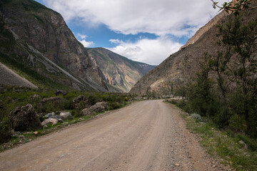mountain road in the mountains