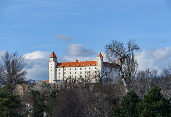 Bratislava castle on spring sunny day