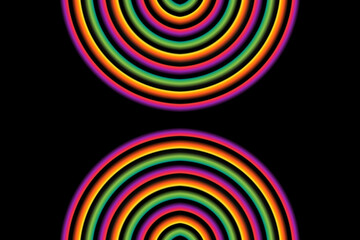 Fototapeta na wymiar Beautiful colourful vintage rainbow gradient design background template elements