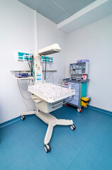 Intensive baby emergency room. Medical healthcare child technology.