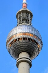 Fototapeta na wymiar Detail of the Berlin television tower 