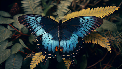 One Ulysses Butterfly