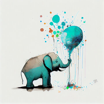 balloon and elephant