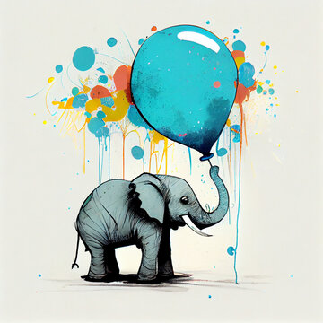 balloon and elephant