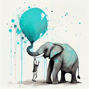 balloon and elephant