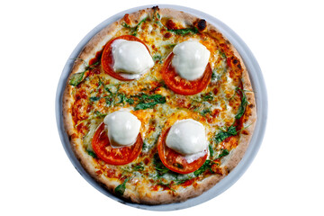 pizza with burrata cheese