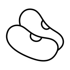 Beans Icon Logo Design Vector Template Illustration Sign And Symbol Pixels Perfect