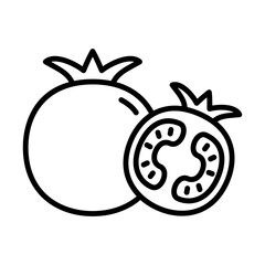 Tomato Icon Logo Design Vector Template Illustration Sign And Symbol Pixels Perfect