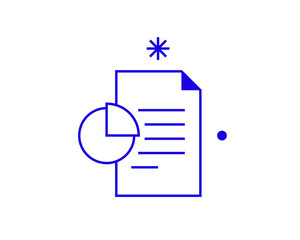 Isolated Geometric concept of chart vector illustration in a flat style for website, mobile app, banner, ui ux design, web design, business, marketing, landing page,   web development