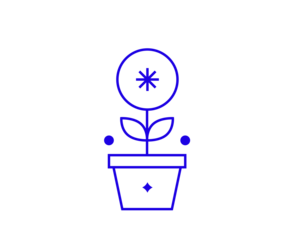 Isolated Geometric concept of flower vector illustration in a flat style for website, mobile app, banner, ui ux design, web design, business, marketing, landing page,   web development