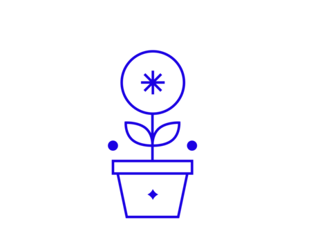 Isolated Geometric concept of flower vector illustration in a flat style for website, mobile app, banner, ui ux design, web design, business, marketing, landing page,   web development